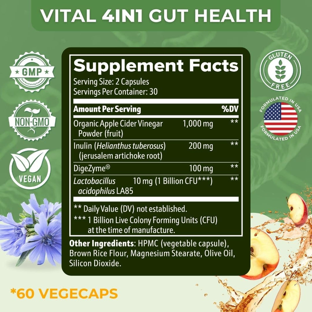 Vital Nutritive Vital Gut Health digestive enzymes supporting post-meal comfort