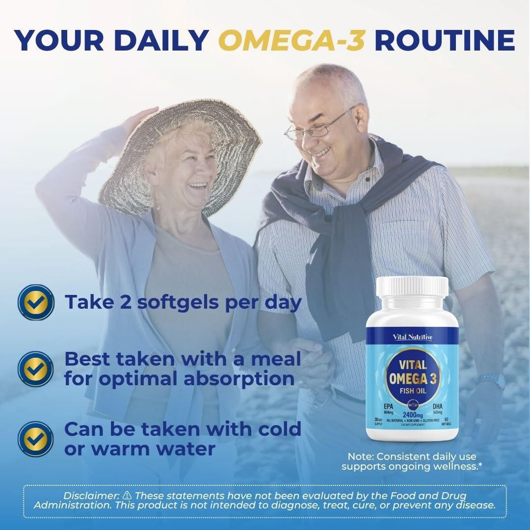 Vital Nutritive Vital Omega-3 pour shows easy serving and quick absorption.