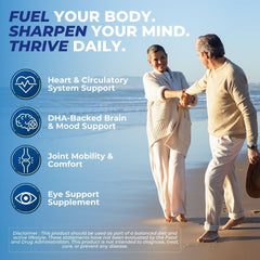 Vital Nutritive Vital Omega-3 label close-up highlighting EPA and DHA potency.