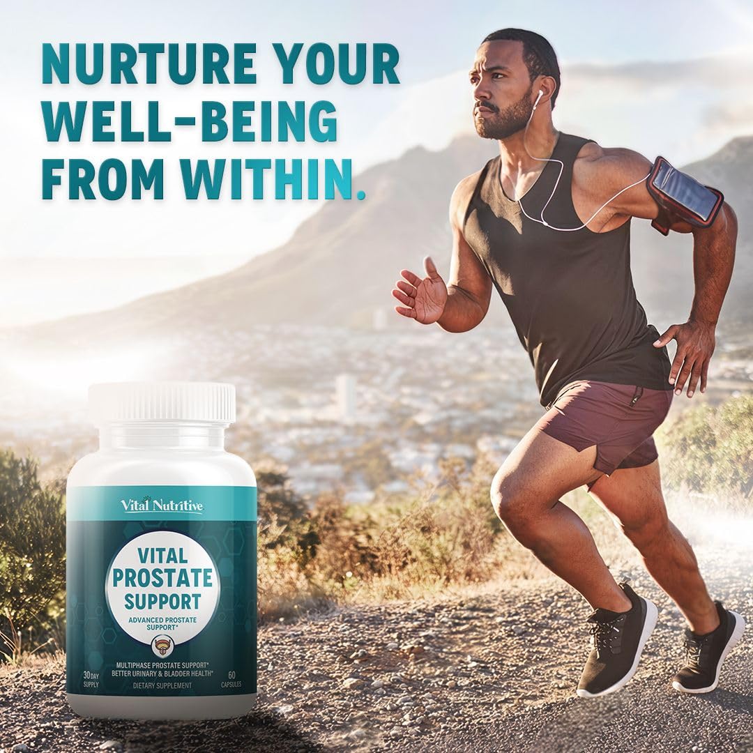 Lifestyle-friendly Vital Nutritive Prostate Support routine with capsules