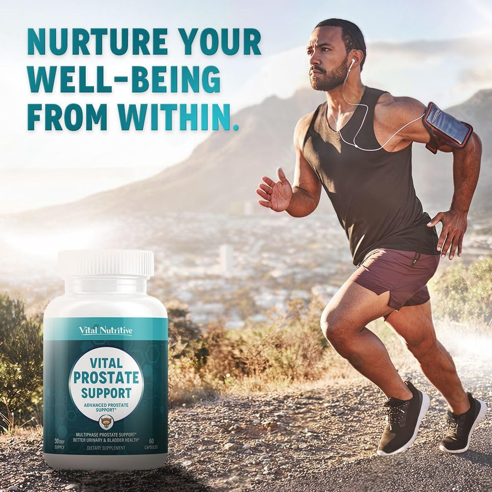 Lifestyle-friendly Vital Nutritive Prostate Support routine with capsules