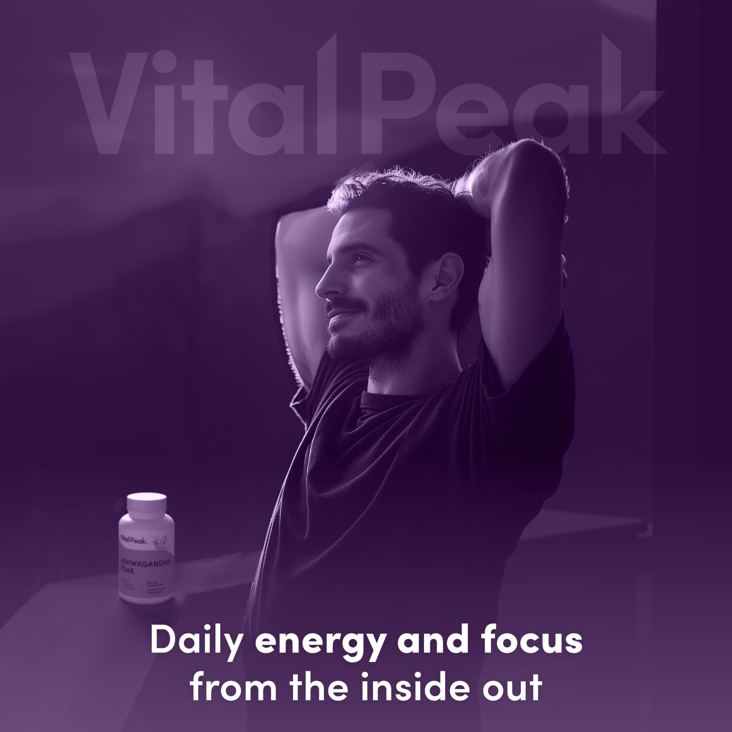 Vital Peak gluten-free icon indicating allergy-friendly formulation.