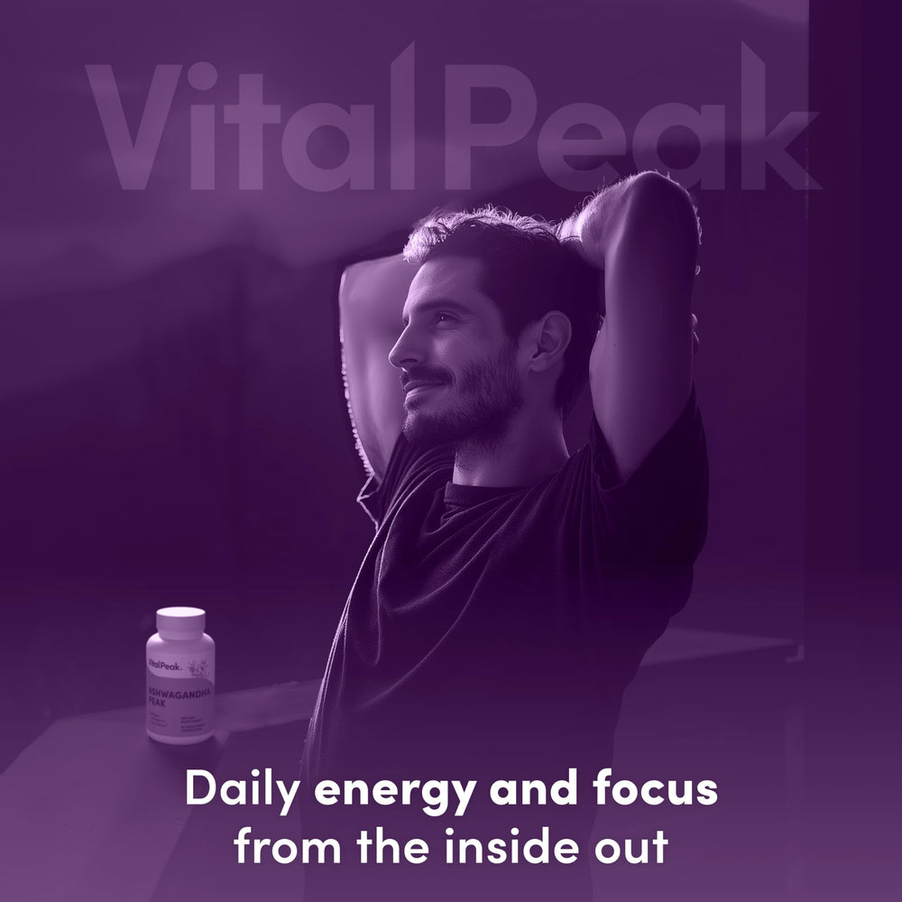 Vital Peak gluten-free icon indicating allergy-friendly formulation.