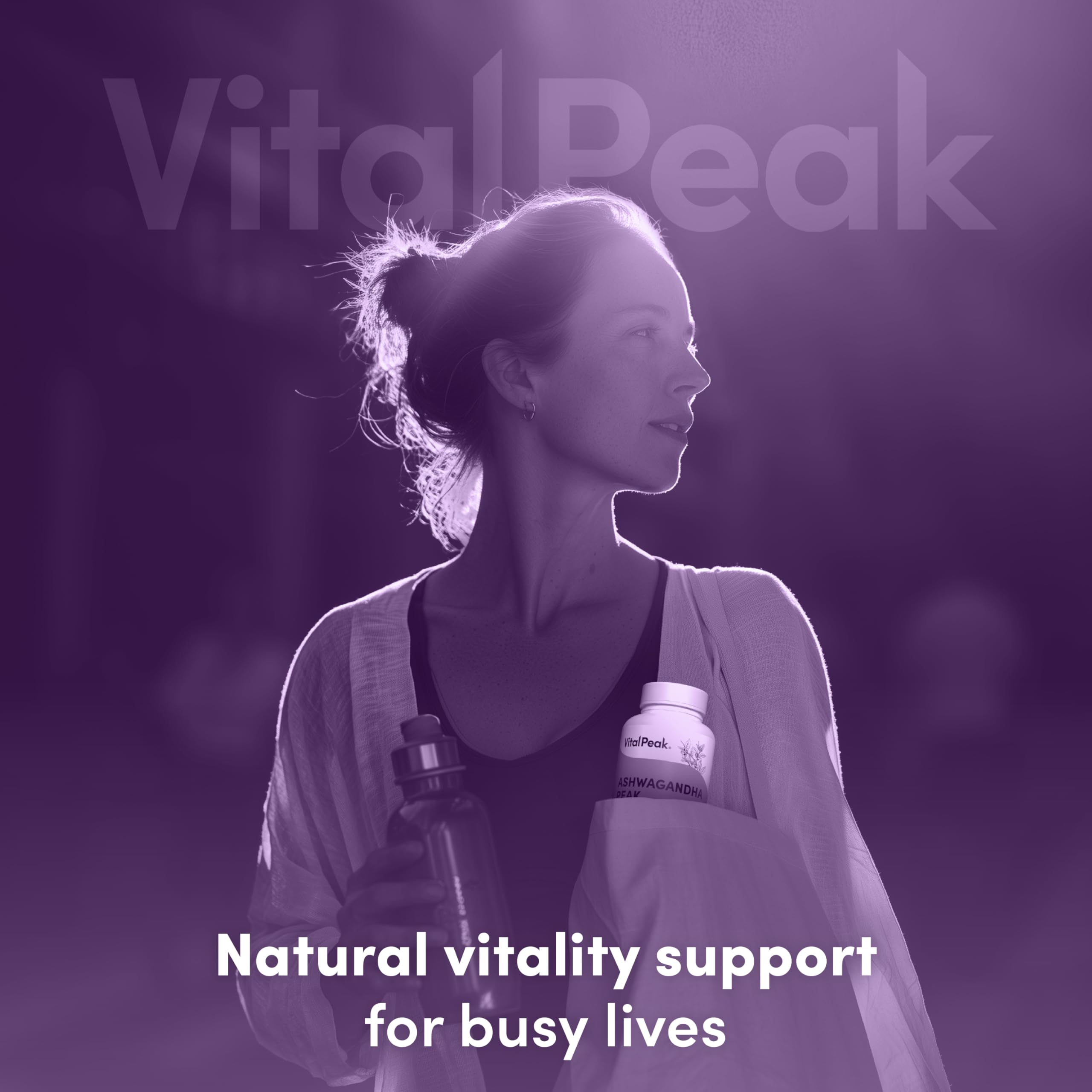 Vital Peak supplement facts panel emphasizing quality and transparency.