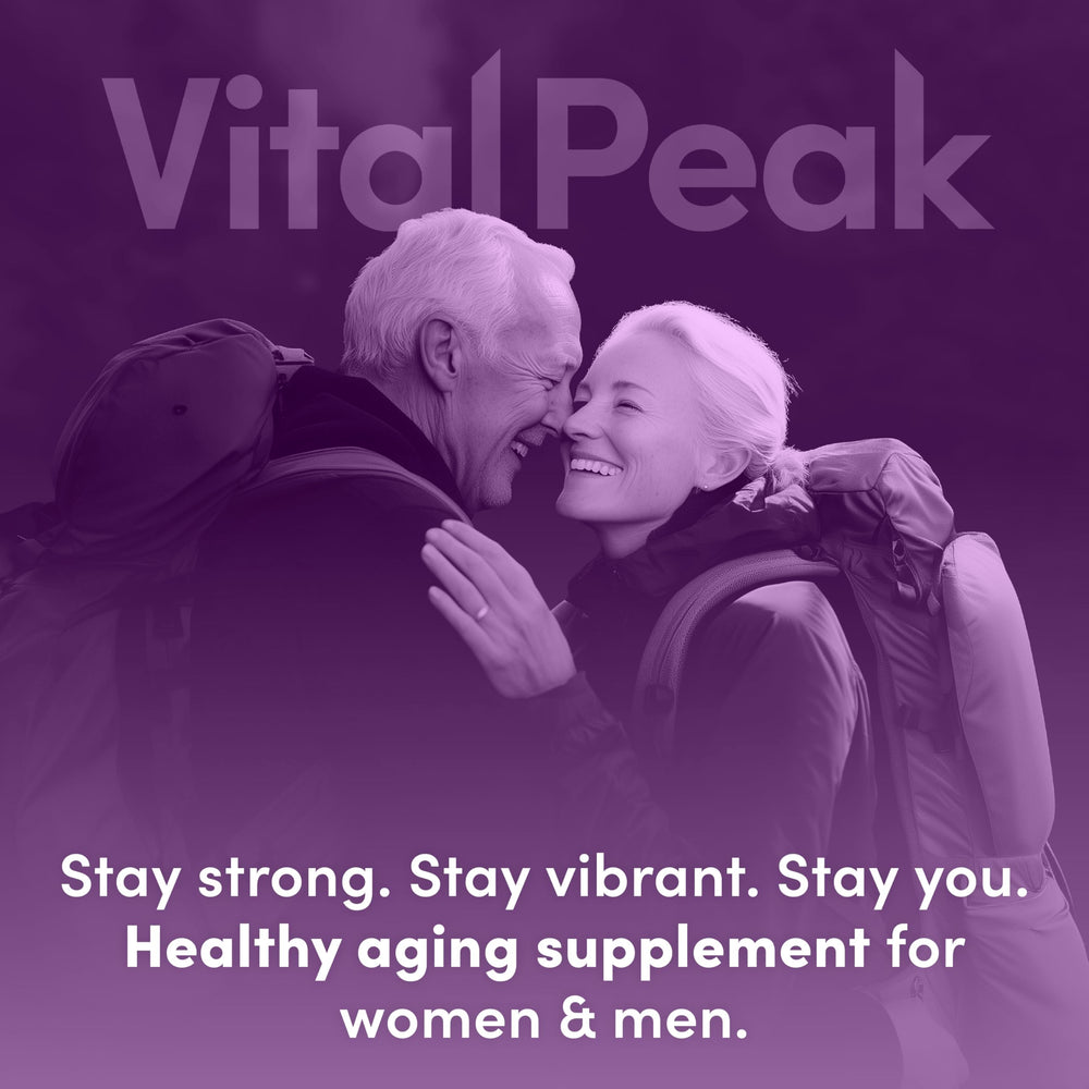 Vital Peak Longevity Peak with cinnamon bark highlighting natural flavor and balance.