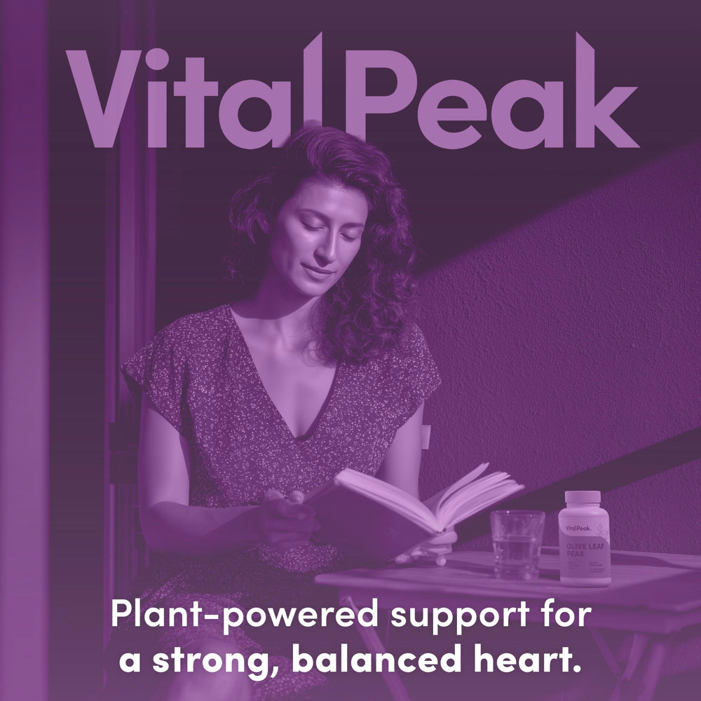 Vital Peak manufacturing badge indicating USA-based SQF-certified facility production