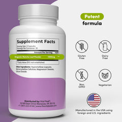 Closeup of Vital Peak matcha capsules for convenient daily focus support