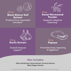 Vital Peak ParaCleanse herbal blend closeup showcases traditional botanicals.