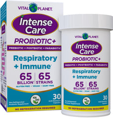 Vital Planet Intense Care bottle with capsules for respiratory support
