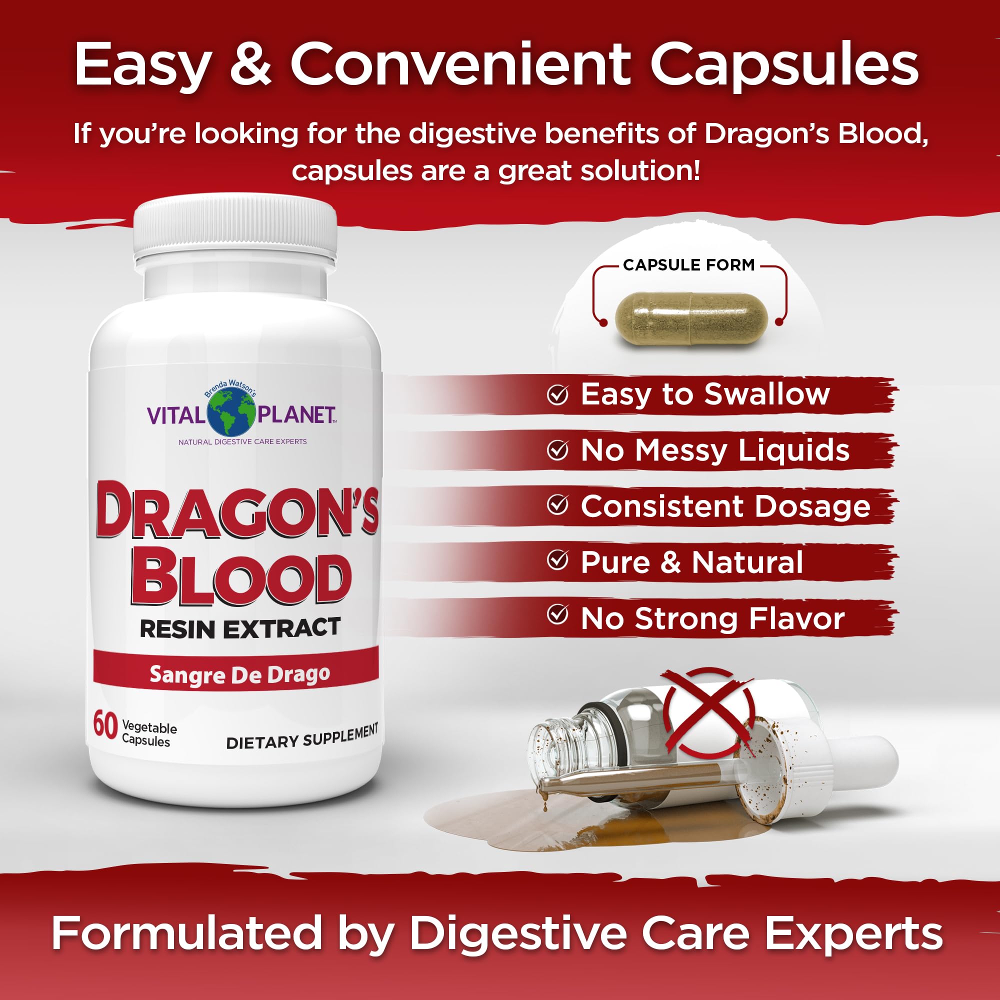 Vital Planet vegetarian capsules packaging showing vegan, allergen-free formula