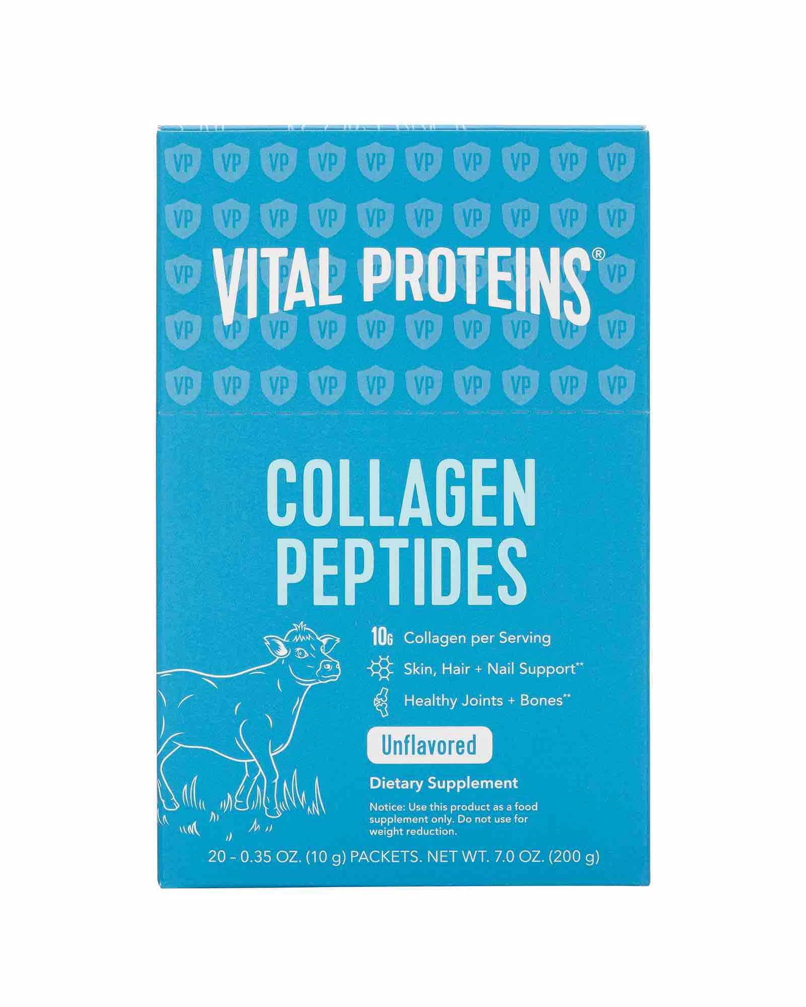 Vital Proteins Collagen Peptides box front for daily wellness.
