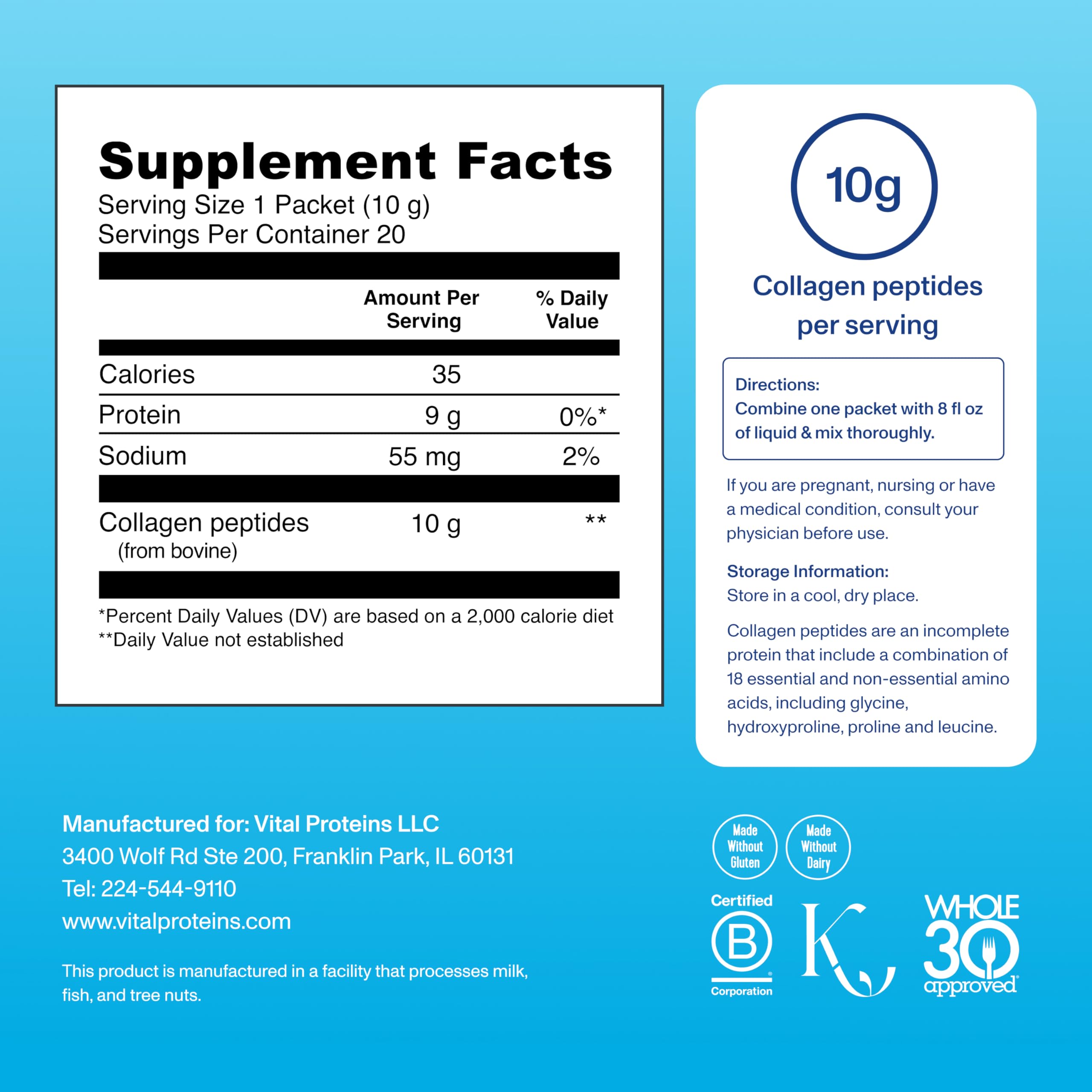 Vital Proteins collagen peptides dissolving in coffee for an easy daily boost