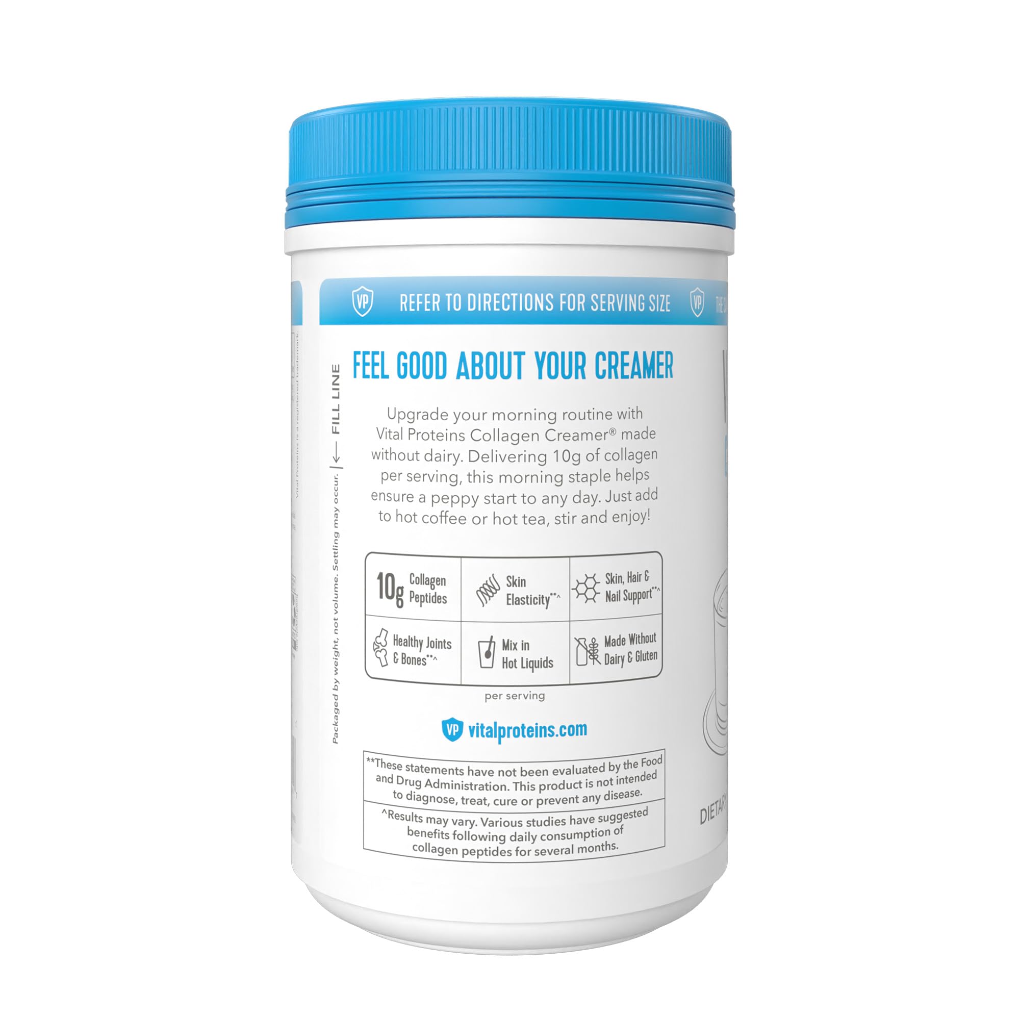 Vital Proteins collagen peptides close-up shows versatile usage with granola or coffee.