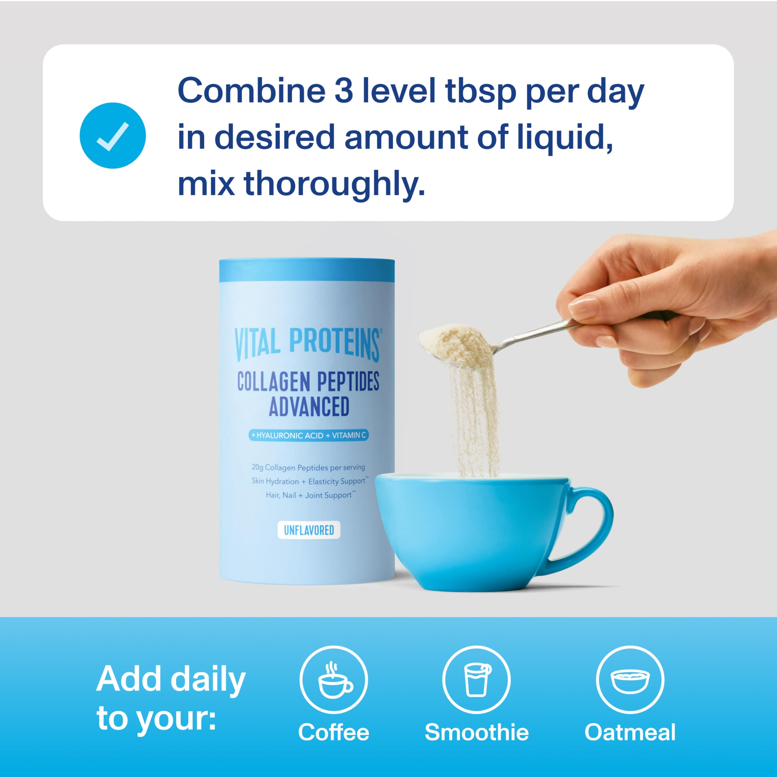 Vital Proteins Collagen Peptides dairy free gluten free sugar free for dietary flexibility