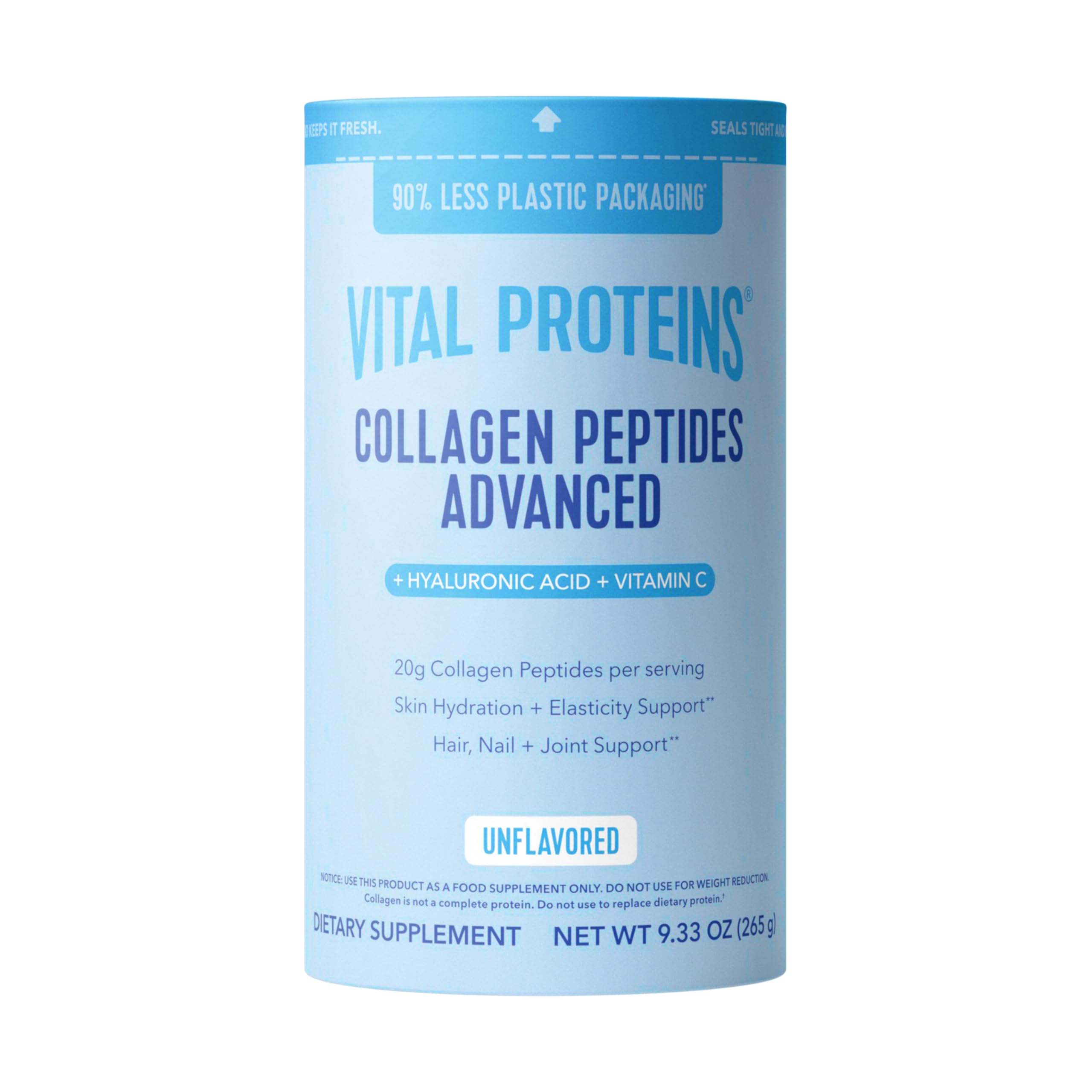 Vital Proteins Collagen Peptides unflavored powder blends into daily routines