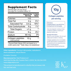 Vital Proteins collagen peptides powder dispenser emphasizes easy, bioavailable protein for daily skincare support.