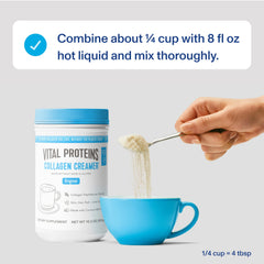 Vital Proteins collagen peptides scoop illustrates precise 10 g serving for daily use.