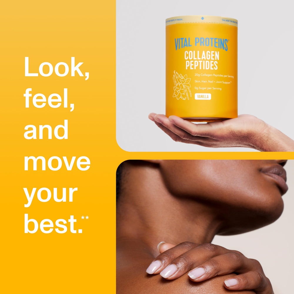 Vital Proteins Collagen Peptides Vanilla powder whisked into batter for recipes.