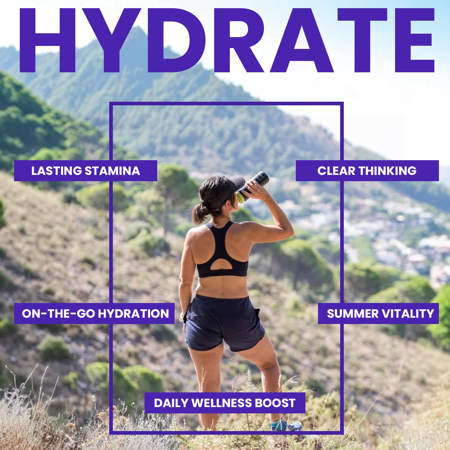 Vital Rise Hydrate Berry Blast non-GMO label on packaging