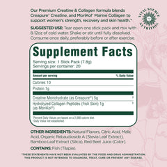Vital Source Nutrition FleXi label-detail highlights collagen and creatine for joint and bone health.