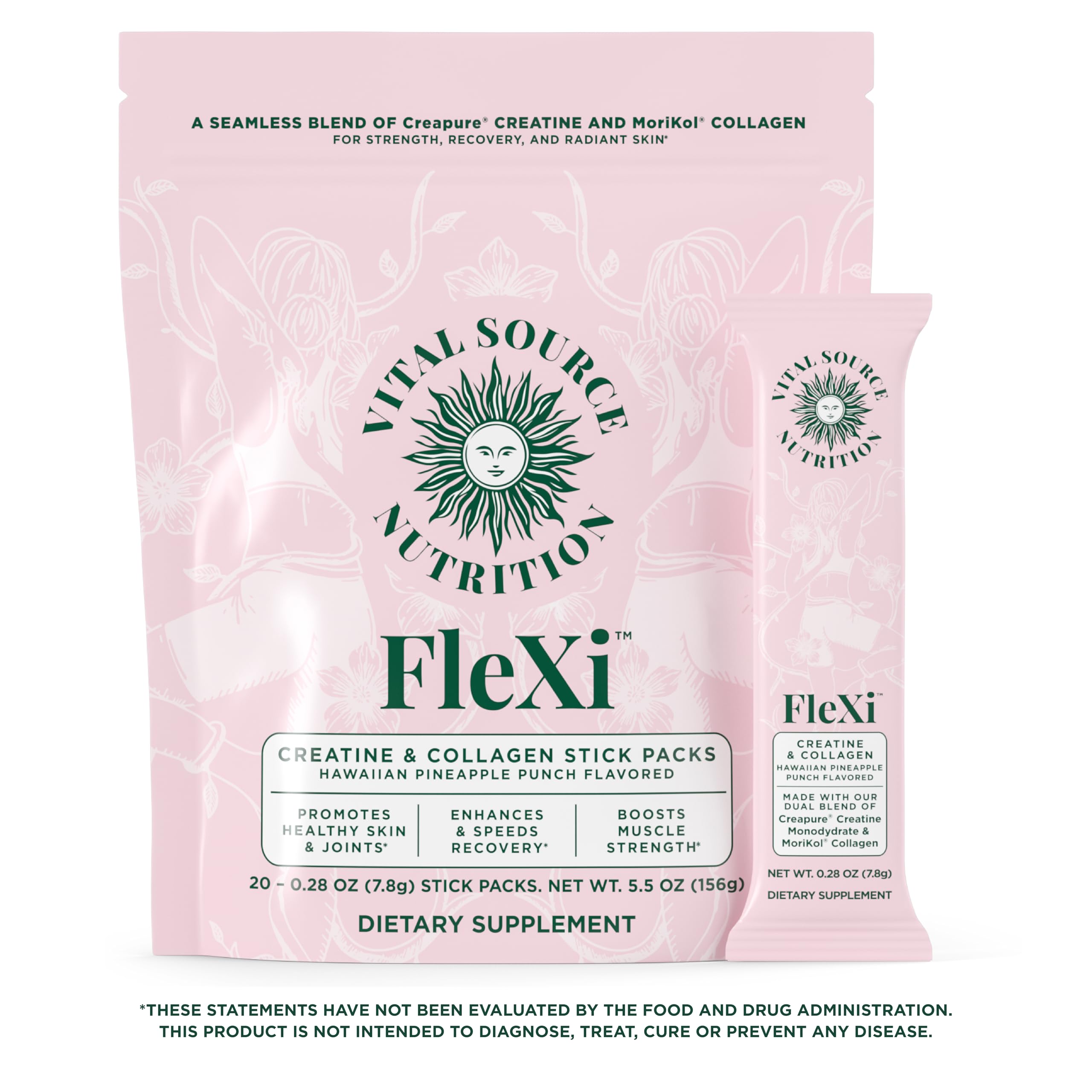 Vital Source Nutrition FleXi mix in water demonstrates an easy daily ritual.