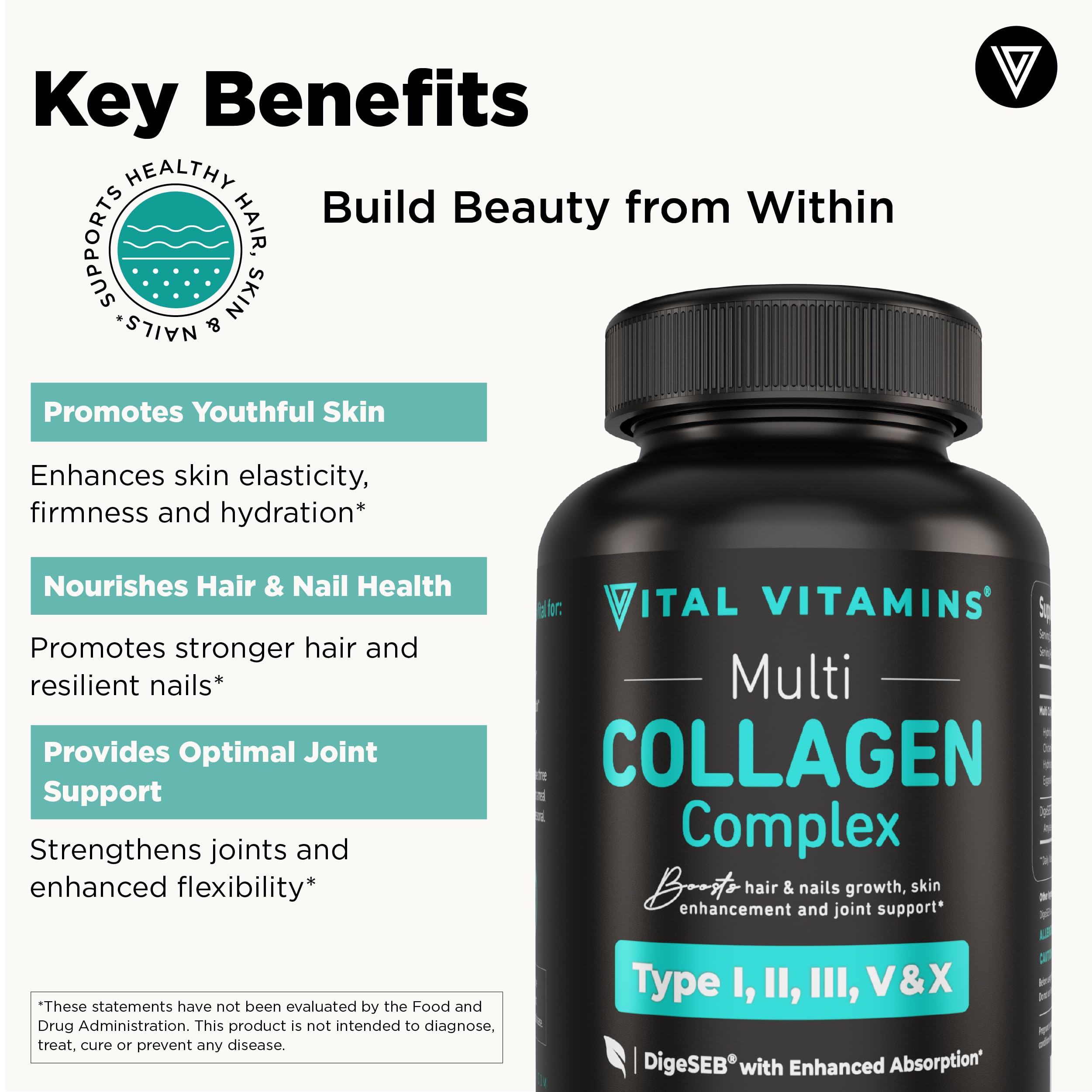 Vital Vitamins 2-pack packaging signals convenient daily collagen routine