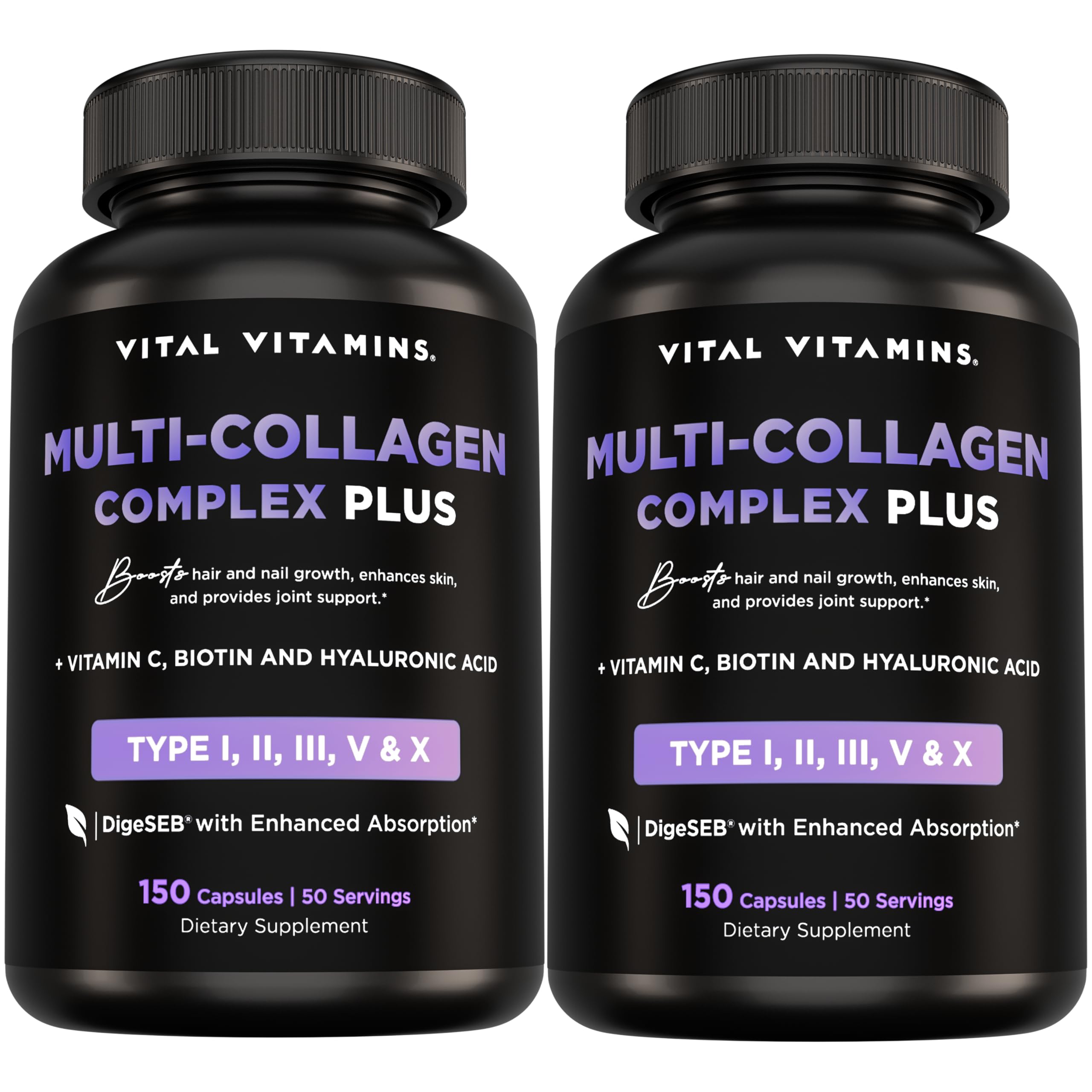 Vital Vitamins Multi Collagen Plus 2-pack box signals comprehensive beauty and wellness.