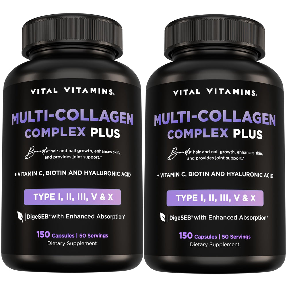 Vital Vitamins Multi Collagen Plus 2-pack box signals comprehensive beauty and wellness.