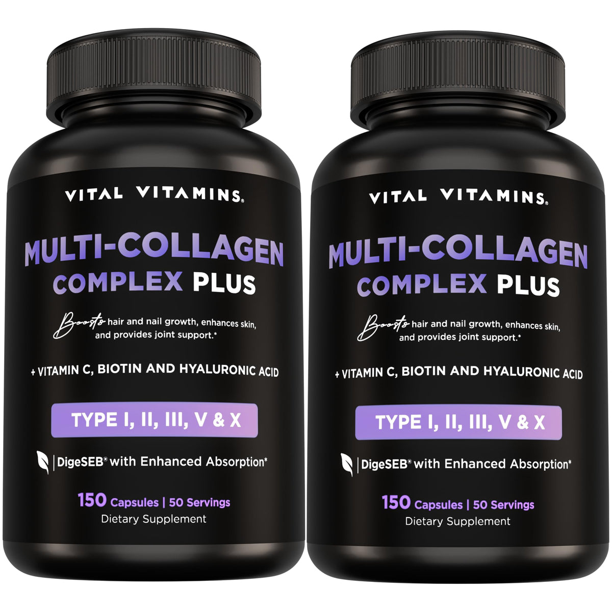 Vital Vitamins Multi Collagen Plus 2-pack box signals comprehensive beauty and wellness.