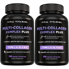 Vital Vitamins Multi Collagen Plus 2-pack box signals comprehensive beauty and wellness.