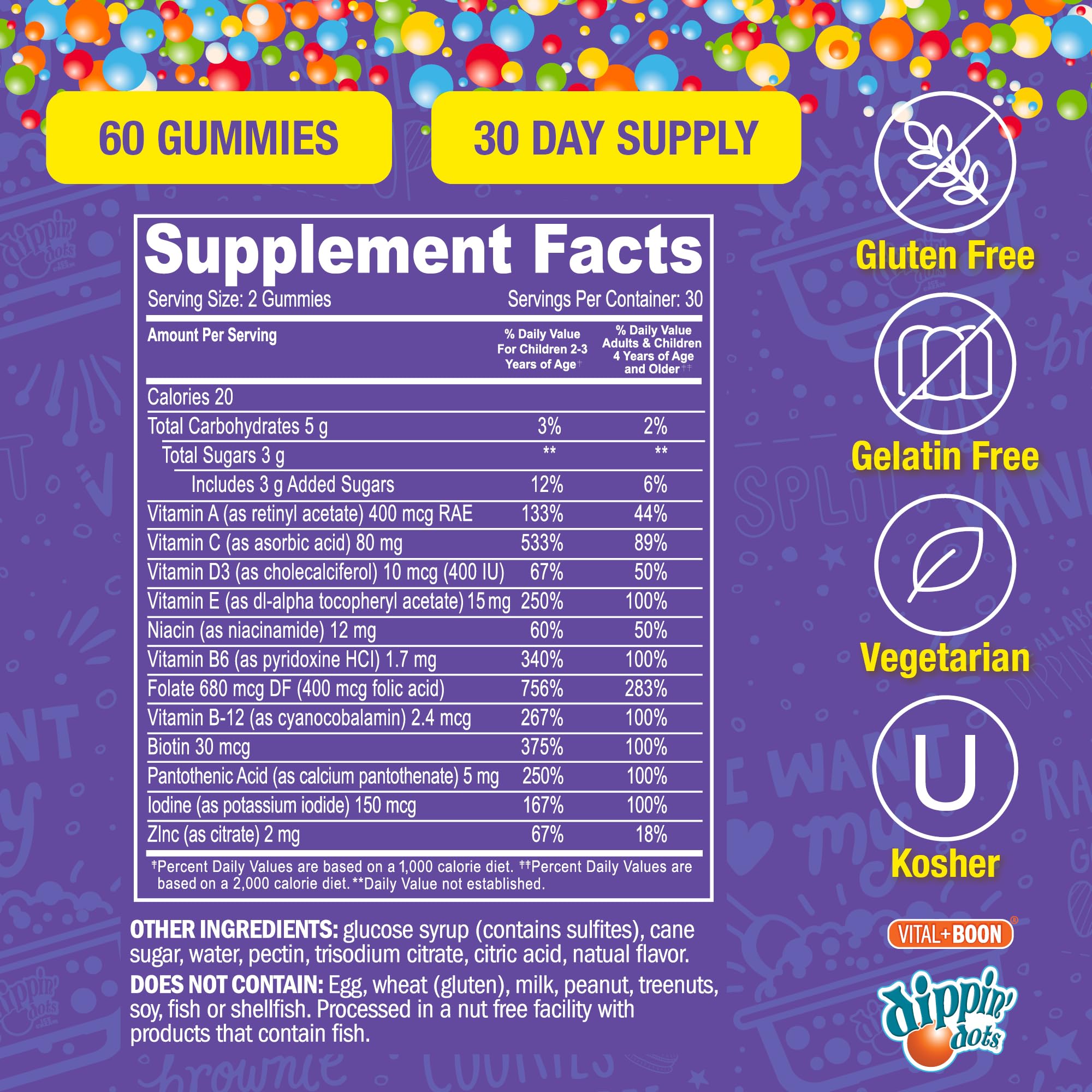 Vital+Boon Dippin' Dots kid holding bottle, building routine and trust.