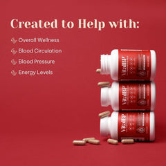 VitalBP Nattokinase ingredient highlight for healthy blood flow.