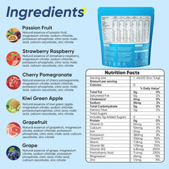 VitalHarvest passion fruit electrolyte packet for on the go hydration during workouts