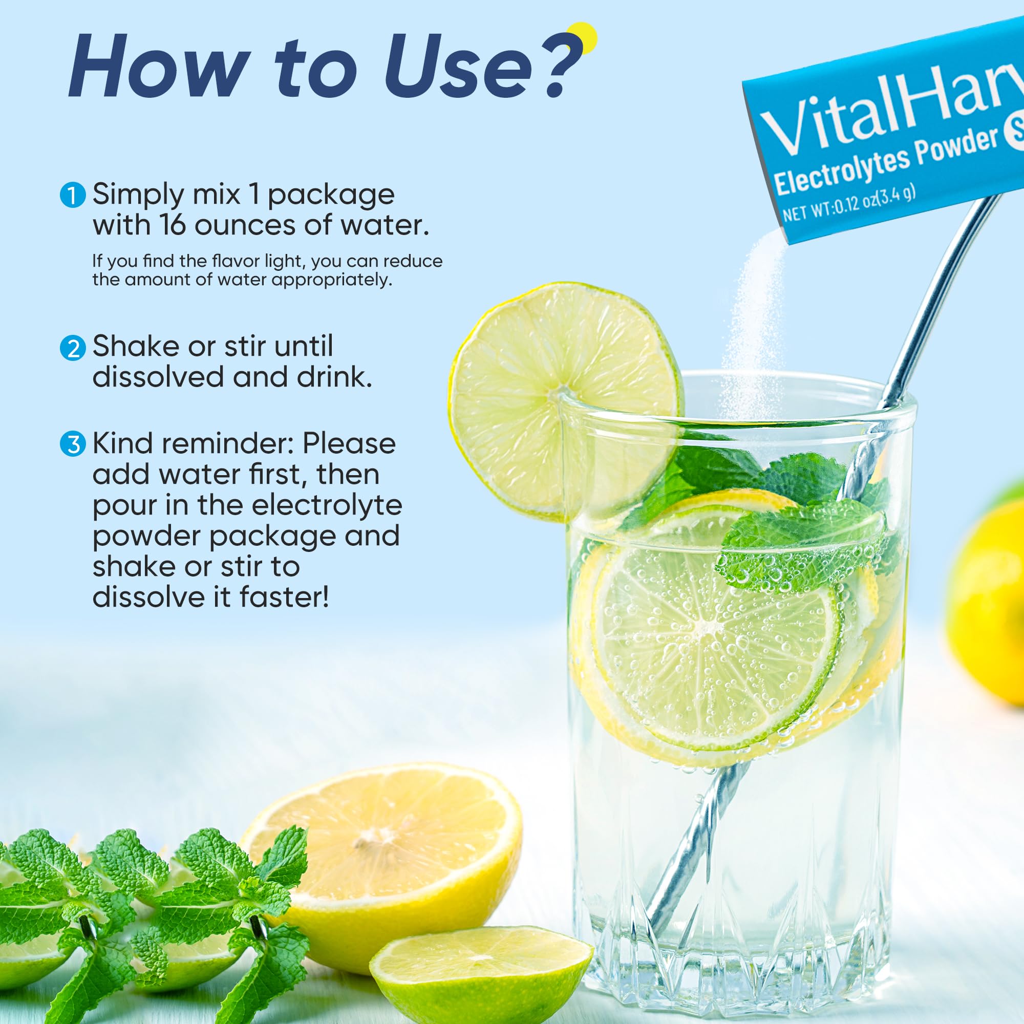 VitalHarvest blueberry electrolyte sticks to stay refreshed after workouts