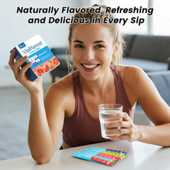Athlete adds VitalHarvest grapefruit electrolyte to a bottle during activity.