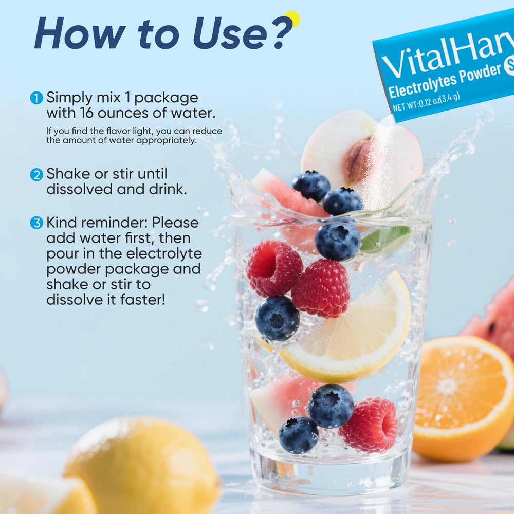 VitalHarvest in outdoor setting emphasizes hydration during hot activities.