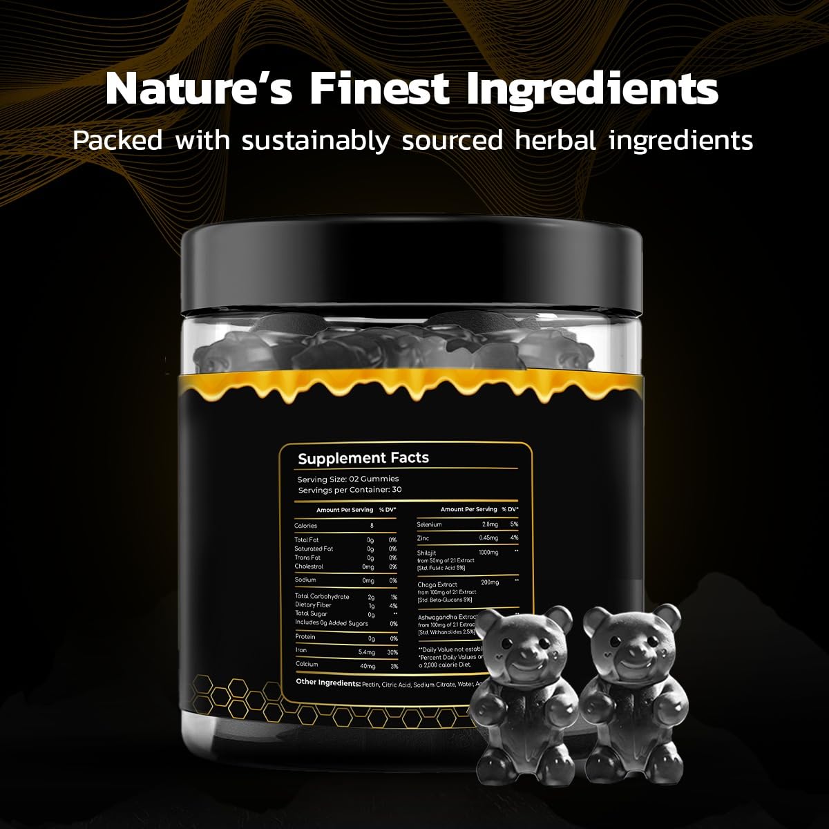 VitalHills honey-cherry flavor gummies pack showcases texture and flavor for enjoyable daily use