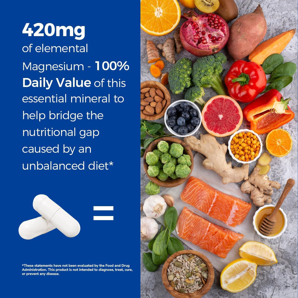 Vitalibre 10-in-1 Magnesium GMP seal communicates manufacturing quality.