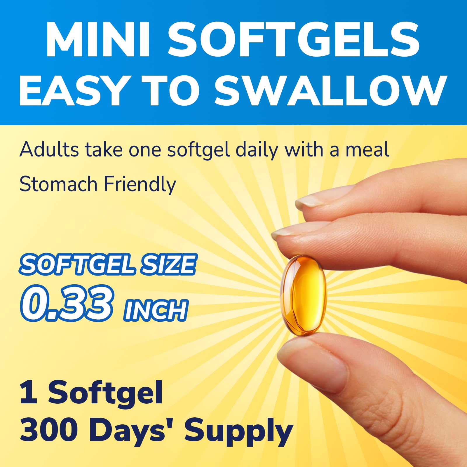 Vitalibre 300-day supply bottle for daily sun vitamin.