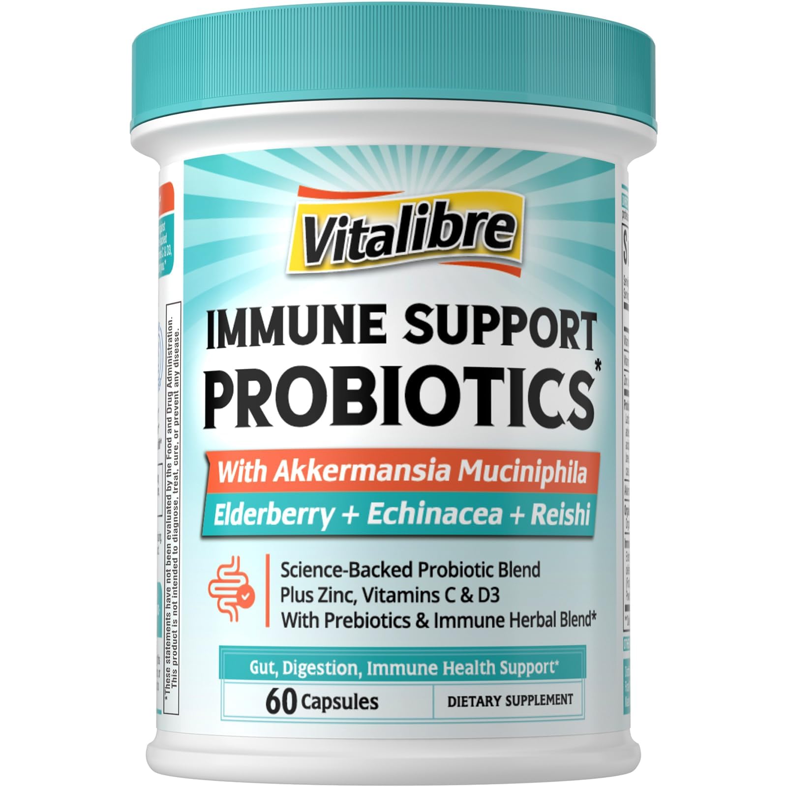Vitalibre Akkermansia bottle supports daily immune and gut health.