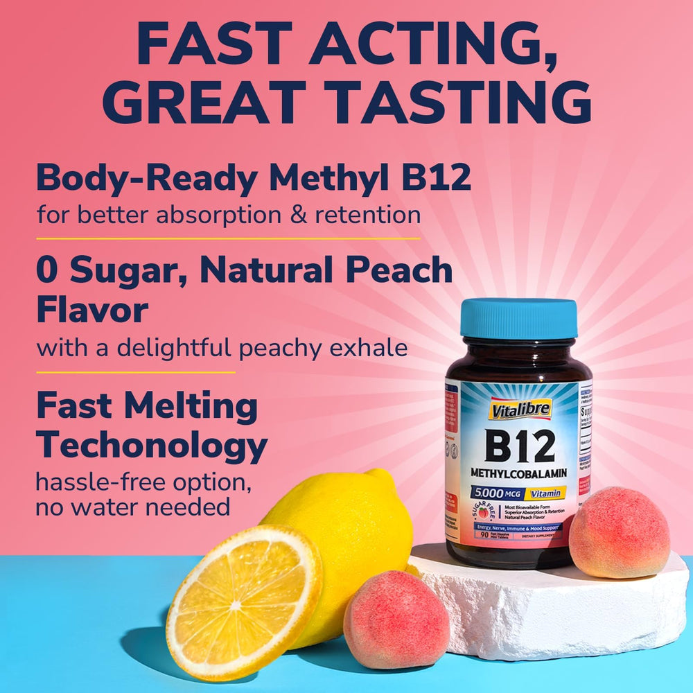 Vitalibre methylcobalamin vegan B12 bioactive support
