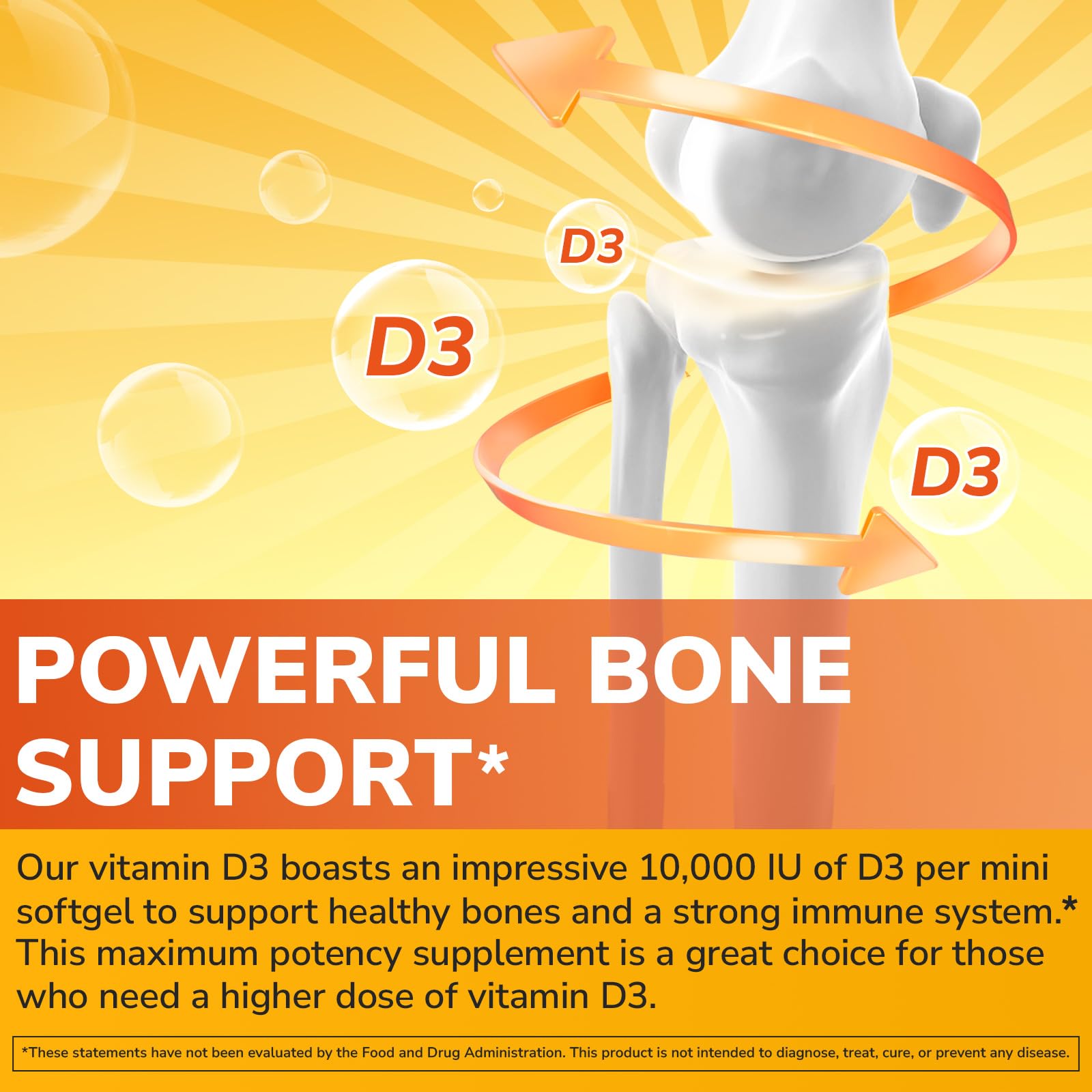 Vitalibre Vitamin D3 10,000 IU label emphasizing ingredients and allergen information