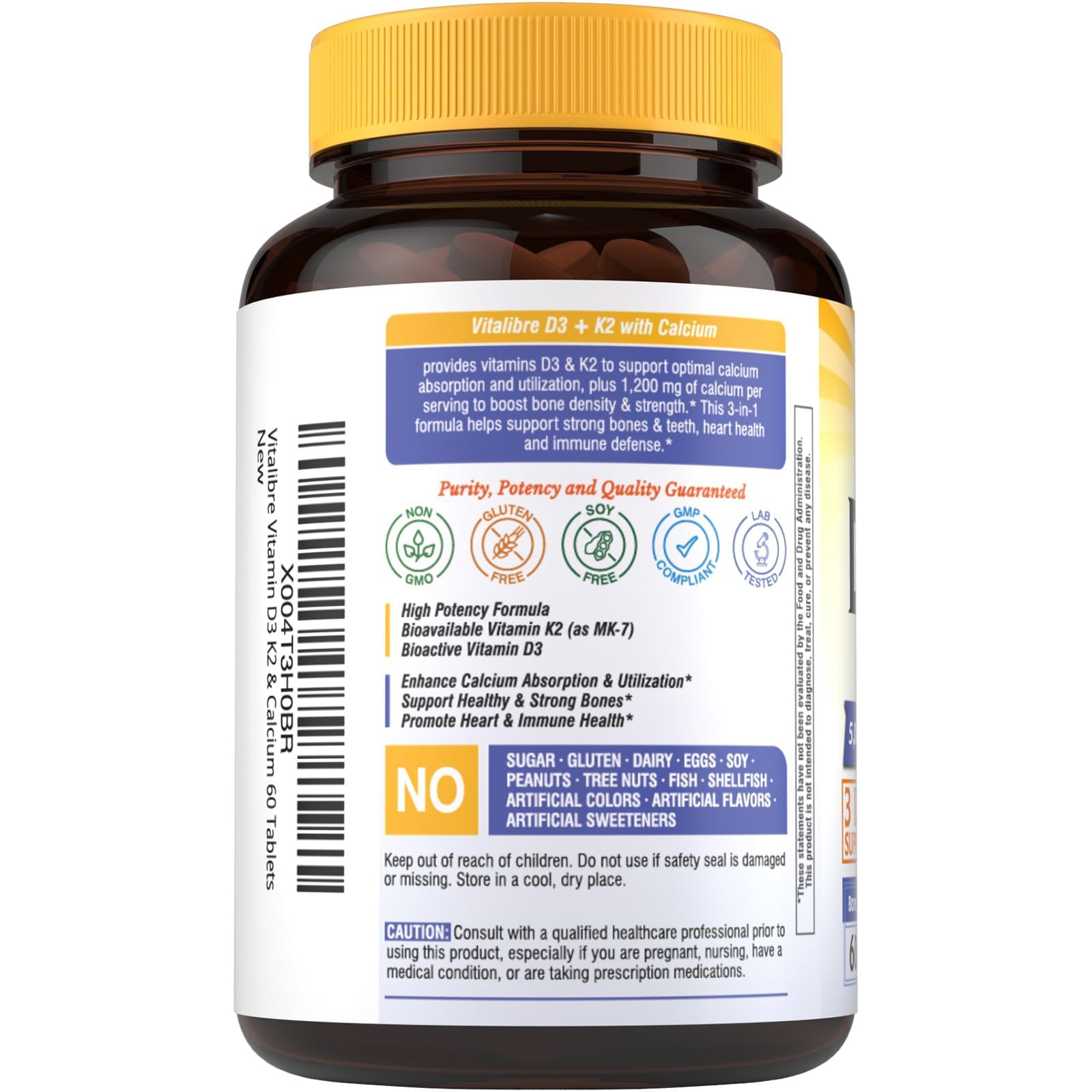 Vitalibre D3 K2 Calcium immune support visual hints at year-round wellness
