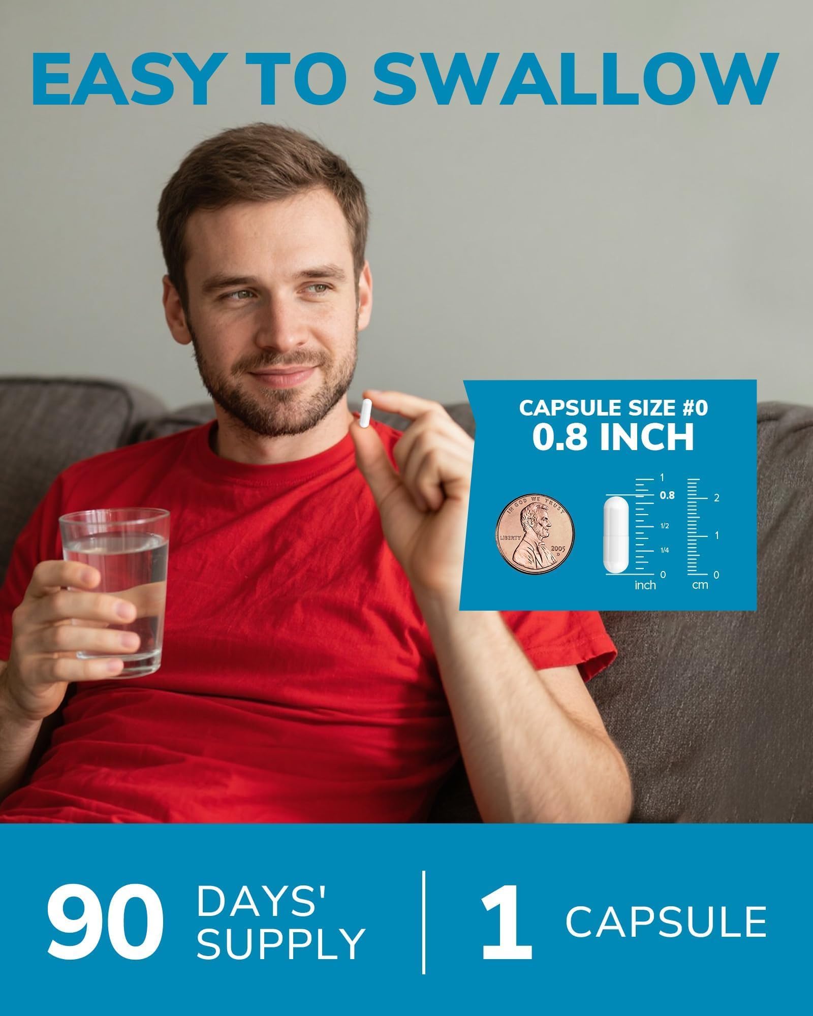 Vitalibre Magnesium Complex glass of water beside bottle for easy daily use.