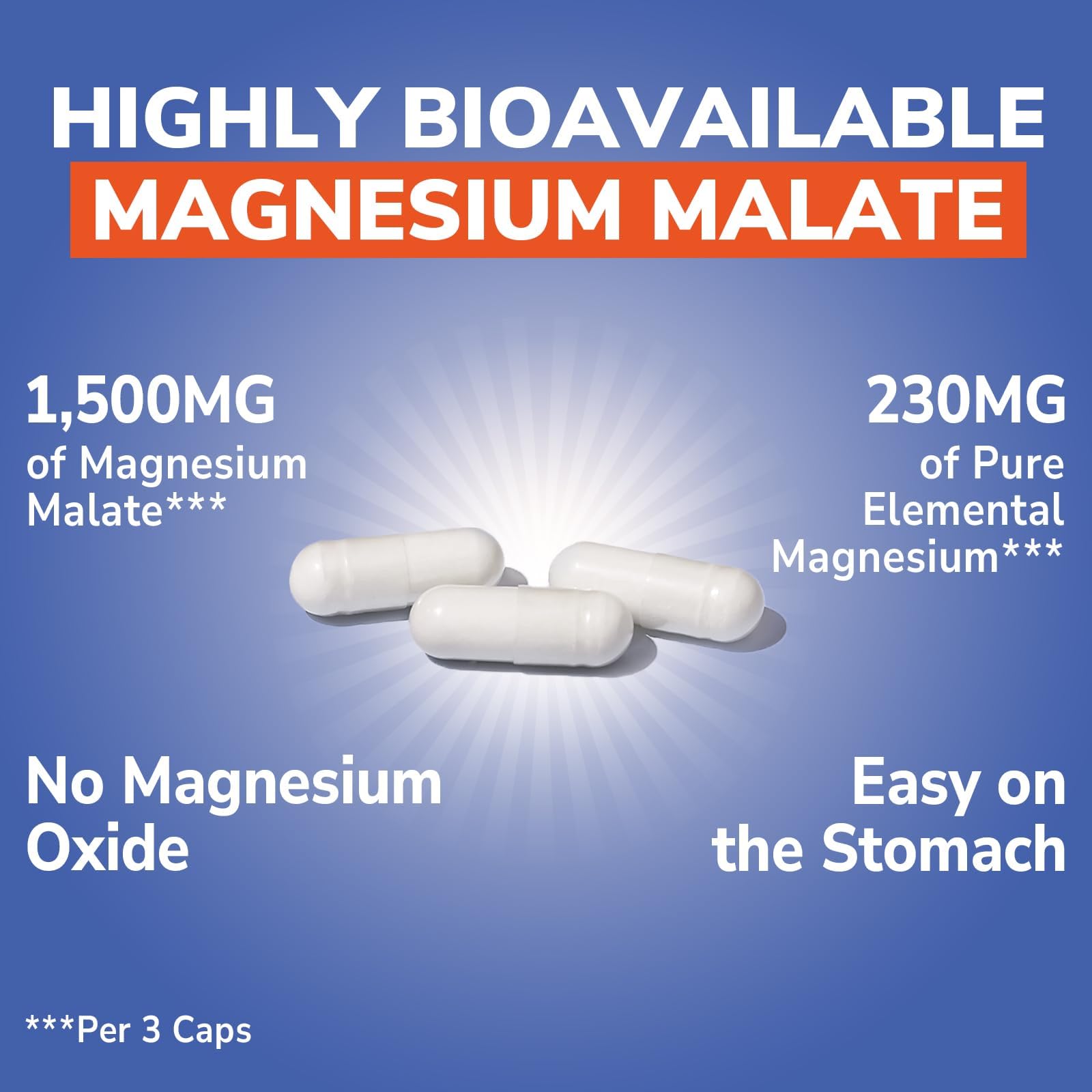 Vitalibre Magnesium Malate made-in-USA label reflecting GMP manufacturing standards.