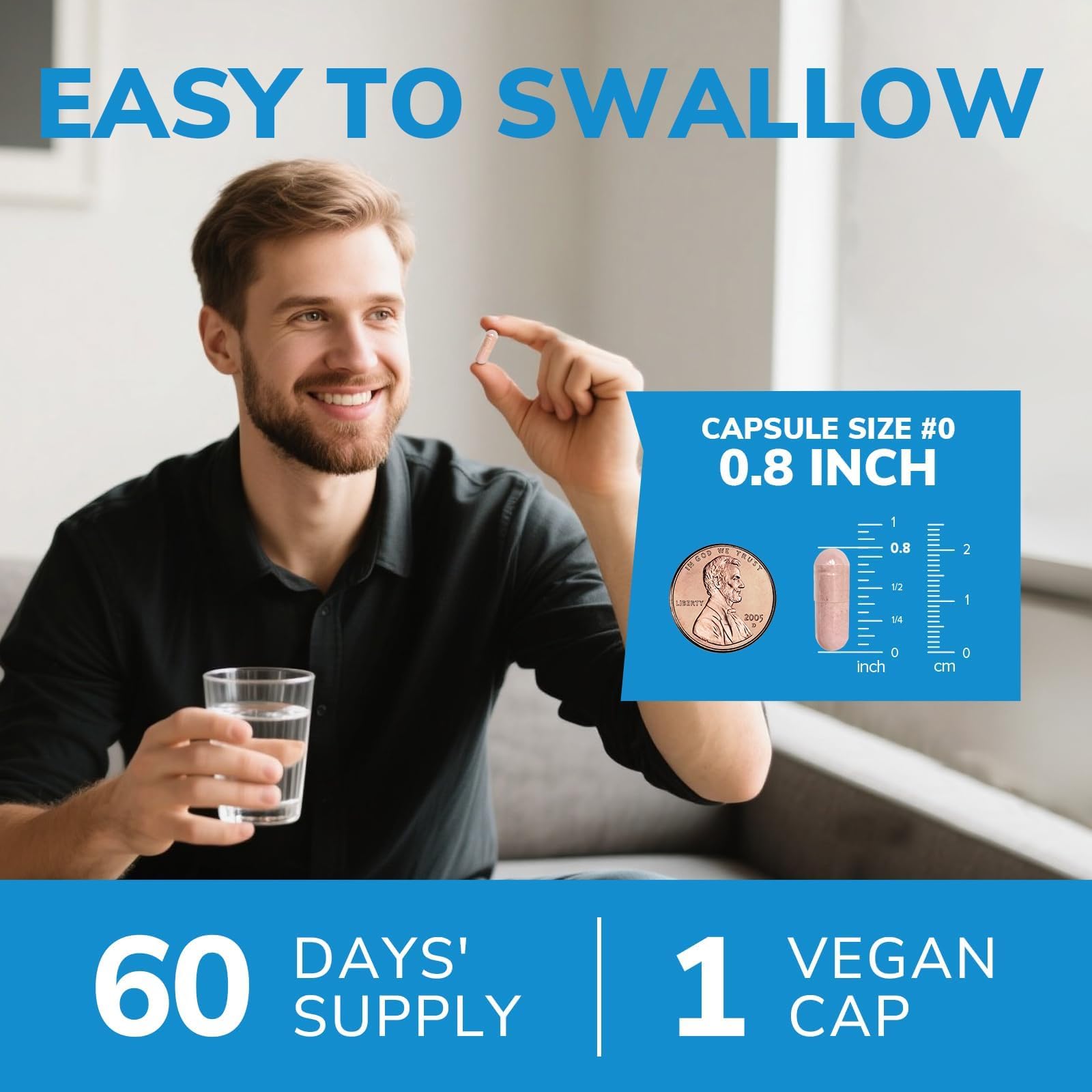 Vitalibre Probiotics for Men GMP-made label communicates quality and safety.