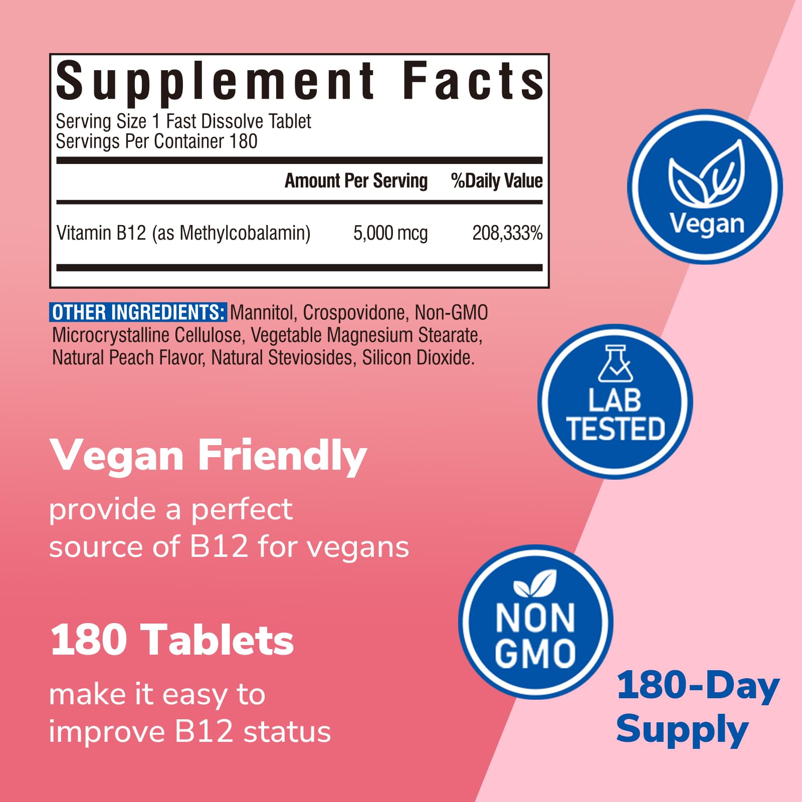 Vitalibre vegan B12 bottle on shelf highlighting plant-based source