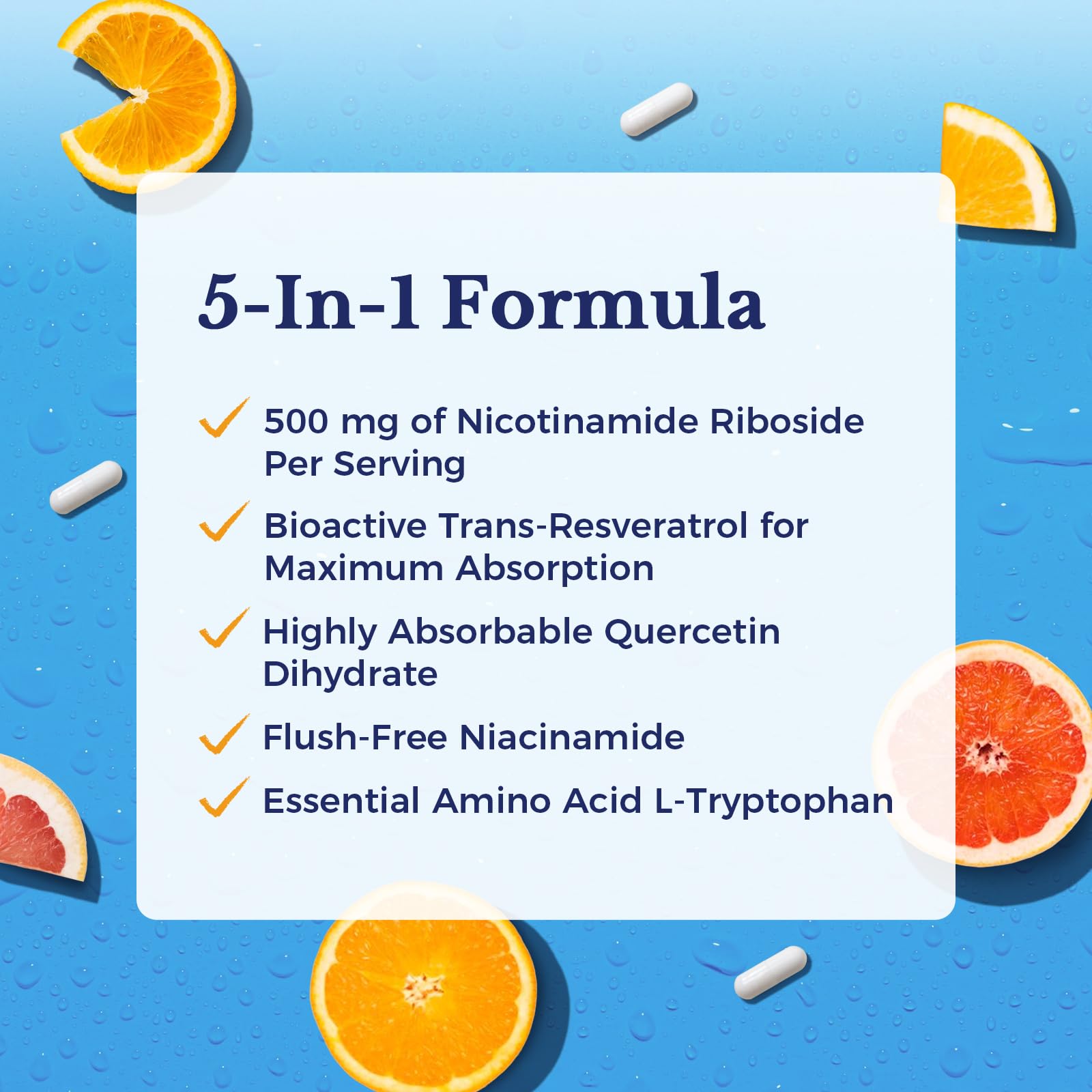 Vitalitown NAD+ capsules closeup showcases veggie capsules and clean sourcing