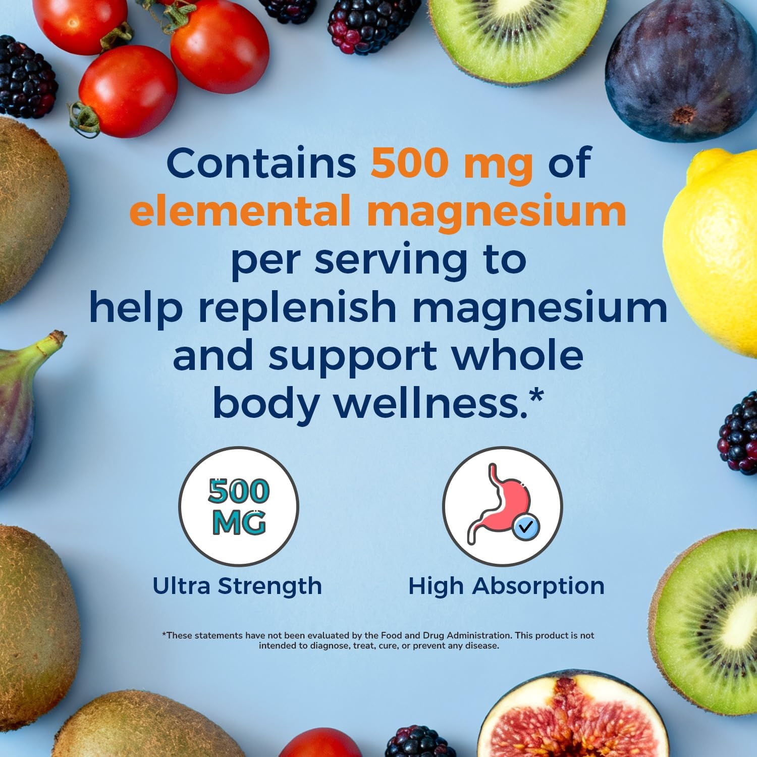 Vitalitown Magnesium Complex label highlights L-theanine and ashwagandha ingredients.