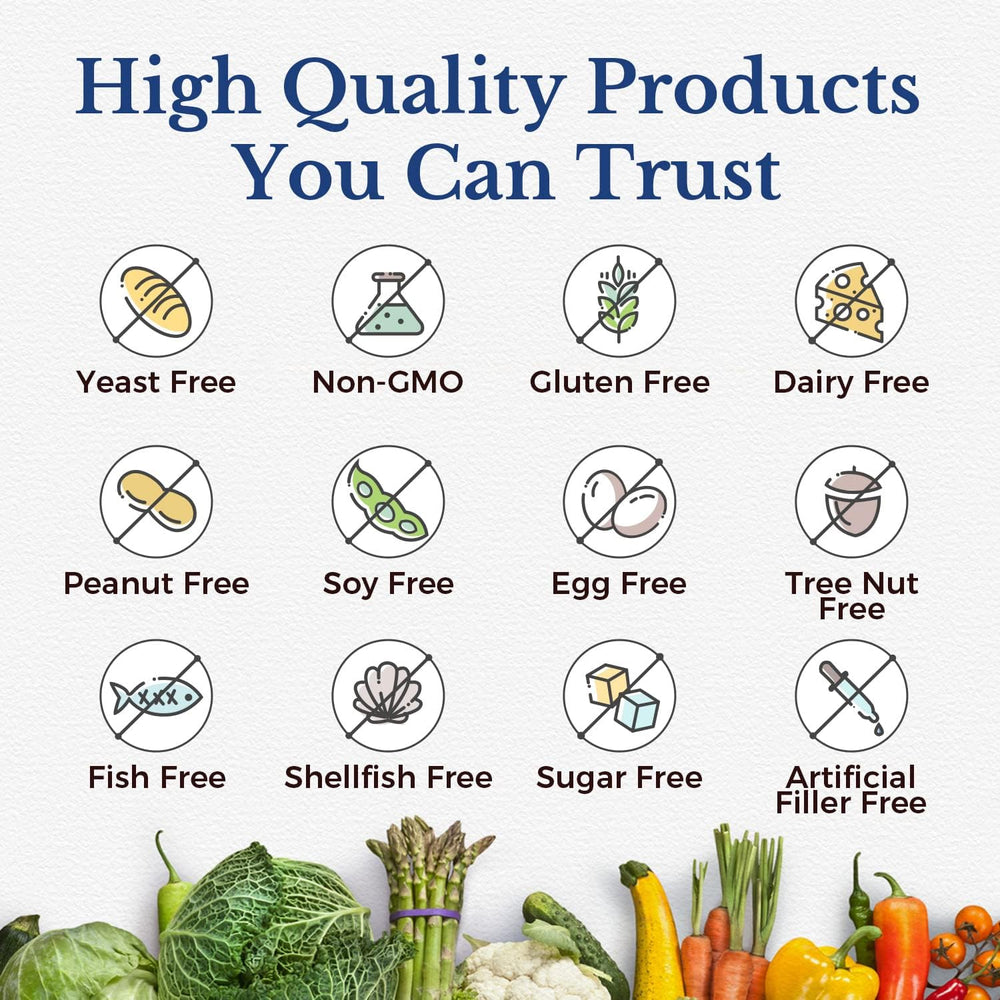 Includes natural plant-based enzymes and prebiotic fiber for gut support.
